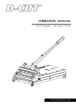 Предварительный просмотр 1 страницы D-CUT TC-230 Operation Manual