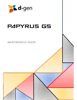 d.gen Papyrus G5 Maintenance Manual preview