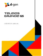 d.gen Teleios Grande G5 Operator'S Manual preview