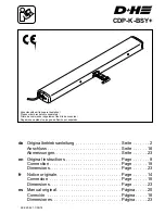 D+H CDP-K-BSY+ Operating Instructions Manual предпросмотр