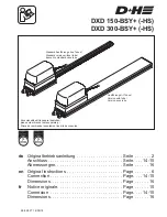D+H DXD 300-BSY+ Original Instructions Manual preview