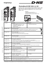 D+H GE 628 V2 Instructions For Use preview