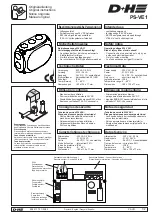 Предварительный просмотр 1 страницы D+H PS-VE1 Original Instructions