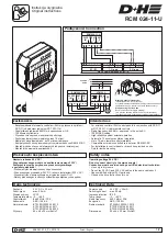 Предварительный просмотр 1 страницы D+H RCM 024-11-U Original Instructions