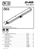 Preview for 1 page of D+H VCD 204-K Original Instructions Manual