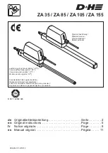 D+H ZA 105 Original Instructions Manual preview