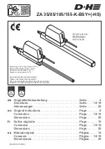 D+H ZA 85-K-BSY+ Original Instructions Manual preview