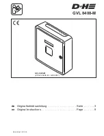 Предварительный просмотр 1 страницы D+H ZP GVL 8408-M Original Instructions Manual