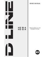 D Line HD 10-A Owner'S Manual preview