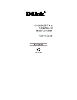 Preview for 1 page of D-Link 10/100BASE-TX to 100BASE-FX Media Converter User Manual