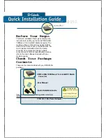 Preview for 1 page of D-Link 1000Base-T to mini-GBIC Media Converter DMC-805G Quick Installation Manual