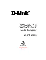 D-Link 1000BASE-TX to 1000BASE-SX/LX Media Converter User Manual preview