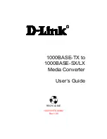 Предварительный просмотр 1 страницы D-Link 1000BASE-TX to 1000BASE-SX/LX Media... User Manual