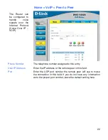 Preview for 23 page of D-Link 2Voice + 4SW VoIP Router DVG-1402S User Manual