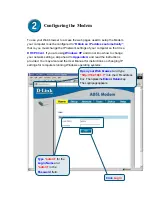 Preview for 3 page of D-Link 300T - DSL - 8 Mbps Modem Quick Installation Manual