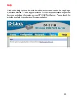 Предварительный просмотр 20 страницы D-Link 311U - DP Print Server Manual