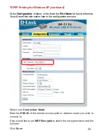 Предварительный просмотр 22 страницы D-Link 311U - DP Print Server Manual