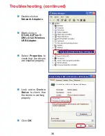 Предварительный просмотр 36 страницы D-Link 802.11g Wireless LAN USB Adapter DWL-G122 Manual