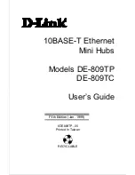 D-Link 809TC - Hub - EN User Manual preview