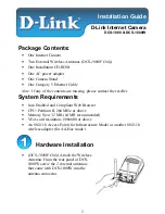 D-Link Air DCS-1000W Installation Manual предпросмотр