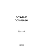 D-Link Air DCS-1000W Manual preview