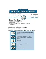 D-Link Air DCS-1000W Quick Installation Manual предпросмотр