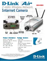 Preview for 2 page of D-Link Air DCS-1000W Specifications