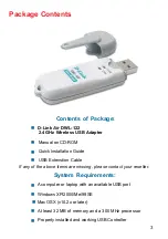 Preview for 3 page of D-Link Air DWL-122 Manual