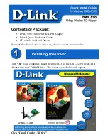 D-Link Air DWL-520 Quick Install Manual preview