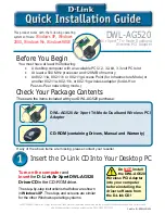 D-Link Air Xpert DWL-AG520 Quick Installation Manual preview