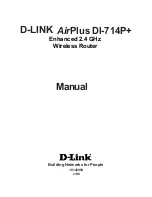 D-Link AirPlus DI-714P+ Manual preview