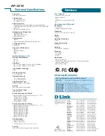 Preview for 2 page of D-Link AirPlus DP-G310 Technical Specifications
