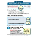 Preview for 1 page of D-Link AirPlus DWL-520+ Quick Installation