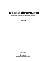 Preview for 1 page of D-Link AirPlus DWL-810 Owner'S Manual