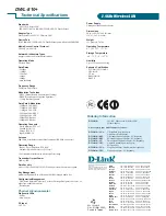 Preview for 2 page of D-Link AirPlus DWL-810 Specifications