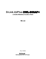 Предварительный просмотр 1 страницы D-Link AirPlus DWL-900AP+ Manual