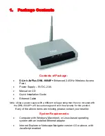 Preview for 3 page of D-Link AirPlus DWL-900AP+ Manual