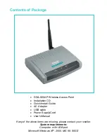 Preview for 3 page of D-Link AirPlus DWL-900AP User Manual