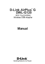 D-Link AirPlus DWL-G120 Manual preview