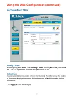 Предварительный просмотр 21 страницы D-Link AirPlus G DP-G301 Manual