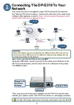 Preview for 2 page of D-Link AirPlus G DP-G310 Quick Installation Manual