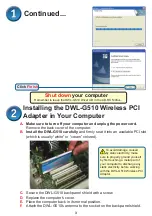 Preview for 3 page of D-Link AirPlus G DWL-G510 Quick Installation Manual