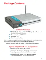 Preview for 3 page of D-Link AirPlus Xtreme G DI-824VUP User Manual