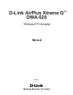 D-Link AirPlus Xtreme G DWA-520 Manual preview