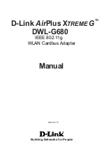 D-Link AirPlus XTREME G DWL-G680 Manual preview