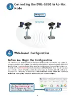 Preview for 4 page of D-Link AirPlus XtremeG Ethernet-to-Wireless Bridge DWL-G810 Quick Installation Manual