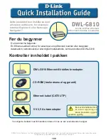 Preview for 109 page of D-Link AirPlus XtremeG Ethernet-to-Wireless Bridge DWL-G810 Quick Installation Manual