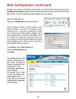 Preview for 12 page of D-Link AirPlus XtremeG Ethernet-to-Wireless Bridge... Owner'S Manual