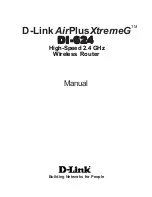 D-Link AirPlusXtremeG DI-624 Manual preview