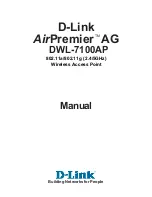 Предварительный просмотр 1 страницы D-Link AirPremier AG DWL-7100AP Manual